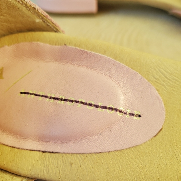 Anthropologie ruffle toe sandal pink size 10 - Picture 2 of 7
